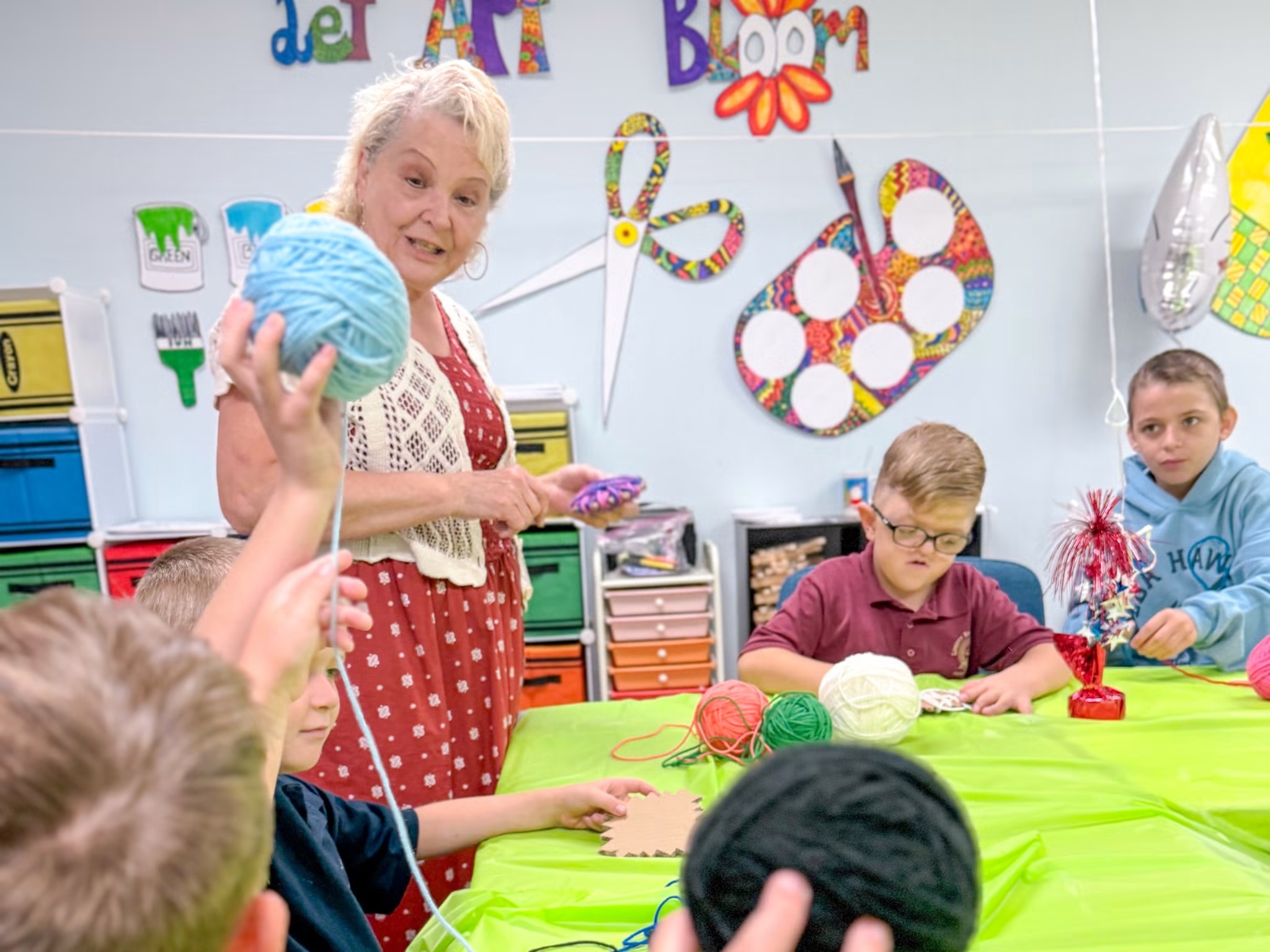 Liberty Baptist Academy students participating in elective classes