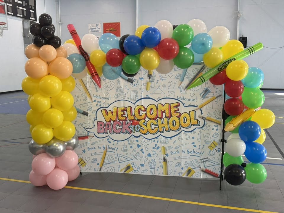 Welcome back to school display at Liberty Baptist Academy
